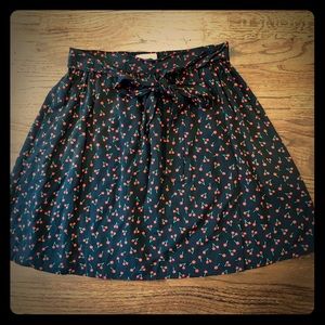 Popsugar cherry print skirt